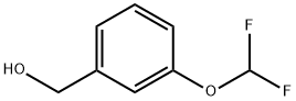 3-(ジフルオロメトキシ)ベンジルアルコール 化学構造式