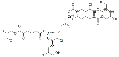 ZIRCONIUM, ADIPATE CHLORO HYDROXY PROPYLENE GLYCOL ALUMINUM COMPLEXES) Structure