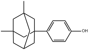 4-(3,5-二甲基-1-金刚烷基)苯酚 结构式
