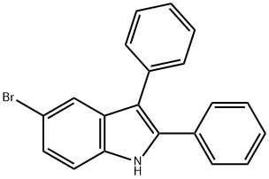 5-broMo-2,3-diphenyl-1H-indole Struktur