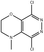 5,8-dichloro-3,4-dihydro-4-Methyl-2H-pyridazino[4,5-b][1,4]oxazine, 1259224-16-2, 结构式