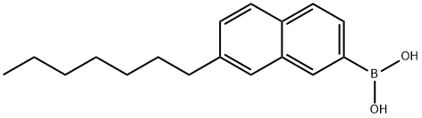(7-Heptyl-2-naphthalenyl)boronic Acid Structure
