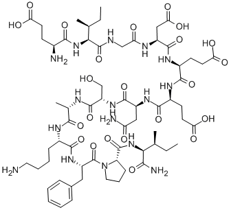 H-GLU-ILE-GLY-ASP-GLU-GLU-ASN-SER-ALA-LYS-PHE-PRO-ILE-NH2 Structure