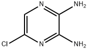 5-クロロピラジン-2,3-ジアミン 化学構造式