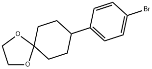 8-(4-BROMOPHENYL)-1,4-DIOXASPIRO[4,5]DECANE Structure
