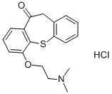 Dibenzo(b,f)thiepin-10(11H)-one, 6-(2-(dimethylamino)ethoxy)-, hydroch loride Structure