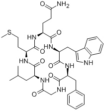 NK-2受体拮抗剂多肽L 659877 结构式