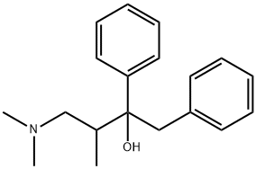 alpha-[2-(dimethylamino)-1-methylethyl]-alpha-phenylphenethyl alcohol Struktur