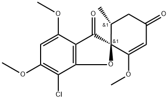 (+)-Griseofulvin Structure