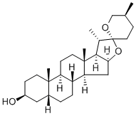 Sarsasapogenin Struktur