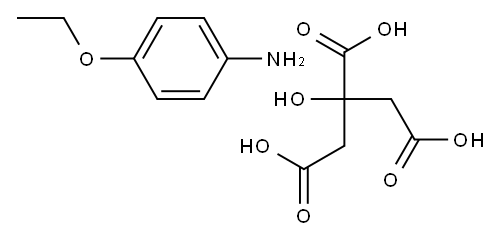 p-phenetidine citrate Struktur
