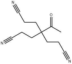 4-acetyl-4-(2-cyanoethyl)heptanedinitrile Struktur