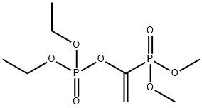 Phosphoric acid 1-(dimethoxyphosphinyl)ethenyldiethyl ester Structure
