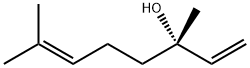 (S)-3,7-ジメチル-1,6-オクタジエン-3-オール 化学構造式