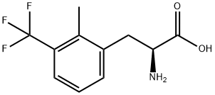 2-メチル-3-(トリフルオロメチル)-DL-フェニルアラニン 化学構造式