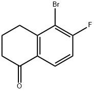 5-broMo-6-fluoro-3,4-dihydronaphthalen-1(2H)-one Structure