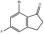 5-氟-7-溴-1-茚酮 结构式