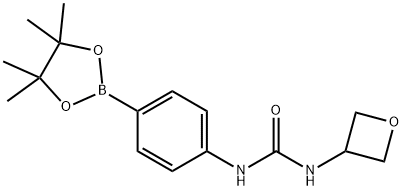 1-(Oxetan-3-yl)-3-(4-(4,4,5,5-tetraMethyl-1,3,2-dioxaborolan-2-yl)phenyl)urea Struktur