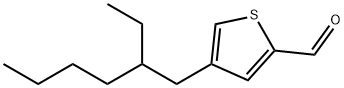 4-(2-乙基己基)噻吩-2-甲醛 结构式