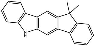 Indeno[1,2-b]carbazole, 5,11-dihydro-11,11-diMethyl- Structure
