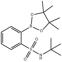 2-(tert-butylaMino)sulfonyl-phenylboronic acid pinacol ester Structure