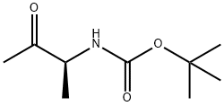 Carbamic acid, [(1S)-1-methyl-2-oxopropyl]-, 1,1-dimethylethyl ester (9CI) Struktur