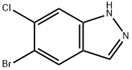 5-BROMO-6-CHLORO-1H-INDAZOLE Structure