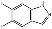 6-氟-5-碘-1H-吲唑 结构式