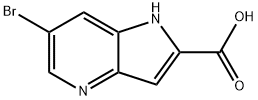 6-溴-4-氮杂吲哚-2-羧酸, 1260386-47-7, 结构式