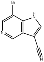 7-broMo-1H-pyrrolo[3,2-c]pyridine-3-carbonitrile Structure