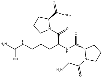 H-GLY-PRO-ARG-PRO-NH2 Structure