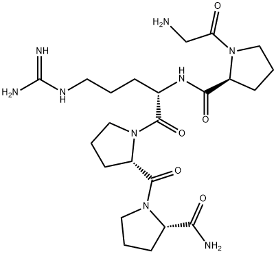H-GLY-PRO-ARG-PRO-PRO-NH2 Struktur