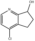 4-Chloro-6,7-dihydro-5H-cyclopenta-pyridin-7-OL  Structure