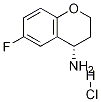 (S)-6-フルオロクロマン-4-アミン塩酸塩 化学構造式
