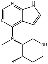 N-Methyl-N-((3S,4S)-4-Methylpiperidin-3-yl)-7H-pyrrolo[2,3-d]pyriMidin-4-aMine Struktur