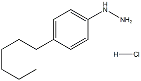 4-N-HEXYLPHENYLHYDRAZINEHYDROCHLORIDE
 Struktur