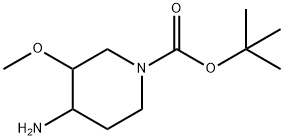 1-Boc-3-methoxy-piperidin-4-ylamine Structure