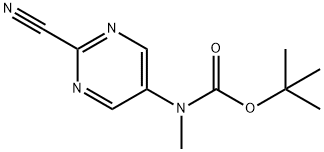 (2-Cyano-pyriMidin-5-yl)-Methyl-carbaMic acid tert-butyl ester,1260641-26-6,结构式
