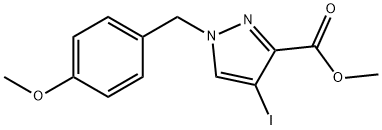 Methyl 4-iodo-1-(4-Methoxybenzyl)-1H-pyrazole-3-carboxylate Struktur