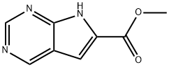 Methyl 7H-pyrrolo[2,3-d]pyrimidine-6-carboxylate, 1260666-55-4, 结构式