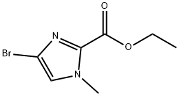 4-BroMo-1-Methyl-1H-iMidazole-2-carboxylic acid ethyl ester Struktur