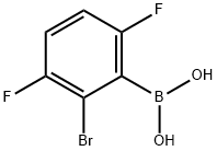 2-broMo-3,6-difluorophenylboronic acid Struktur