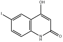 4-羟基-6-碘-2-喹啉酮 结构式