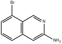 8-ブロモイソキノリン-3-アミン 化学構造式