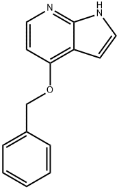 4-苄氧基-1H-吡咯并[2,3-B]吡啶 结构式