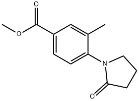 Methyl 3-Methyl-4-(2-oxopyrrolidin-1-yl)benzoate Structure