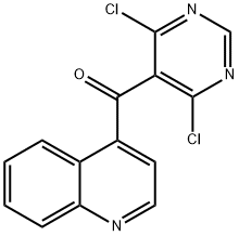 (4,6-Dichloropyrimidin-5-yl)(quinolin-4-yl)methanone Structure