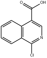 1-クロロイソキノリン-4-カルボン酸 化学構造式