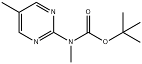 Methyl-(5-Methyl-pyriMidin-2-yl)-carbaMic acid tert-butyl ester Structure