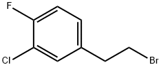 2-(3-chloro-4-fluoropheneyl)ethylbromide Structure